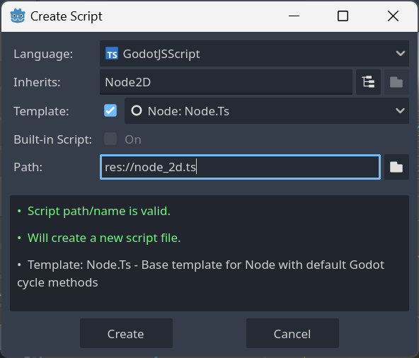 Create a Script