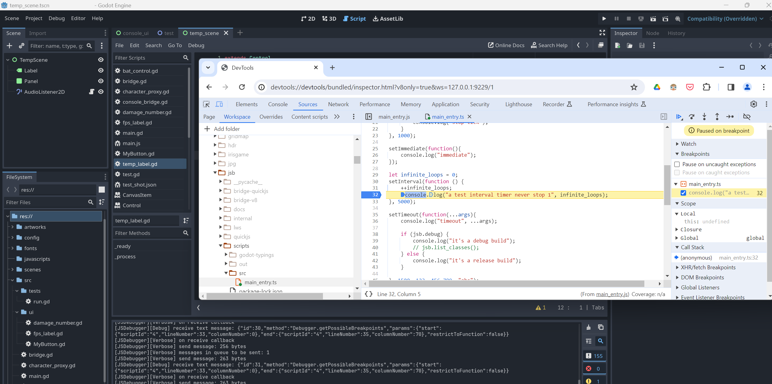 browser debugging
